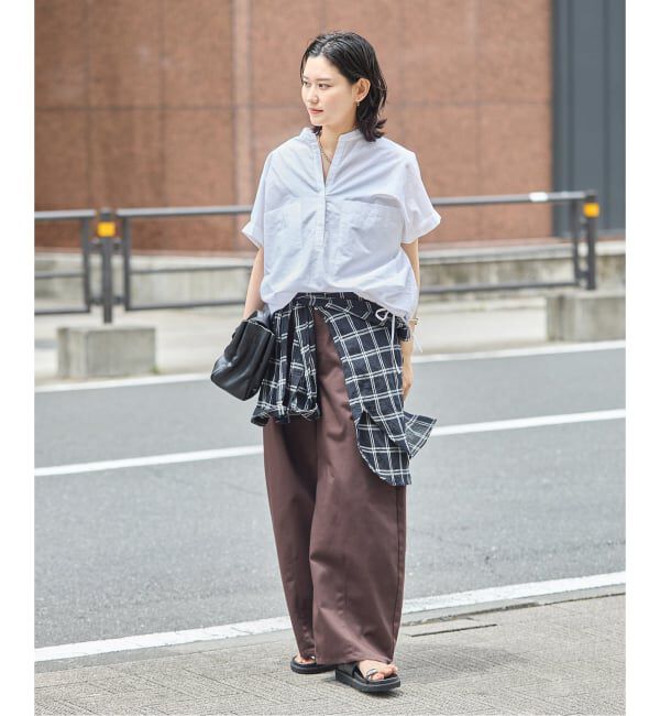 JOURNAL STANDARD「《追加2》ハードマンズリネンコットンフレンチスリーブスキッパーシャツ」|シャツ・ブラウス|