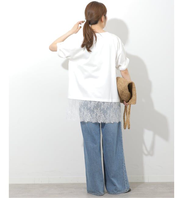 JOURNAL STANDARD relume「《追加》レースヘムTEE」|Tシャツ・カットソー|