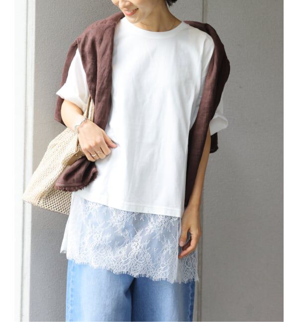 JOURNAL STANDARD relume「《追加》レースヘムTEE」|Tシャツ・カットソー|