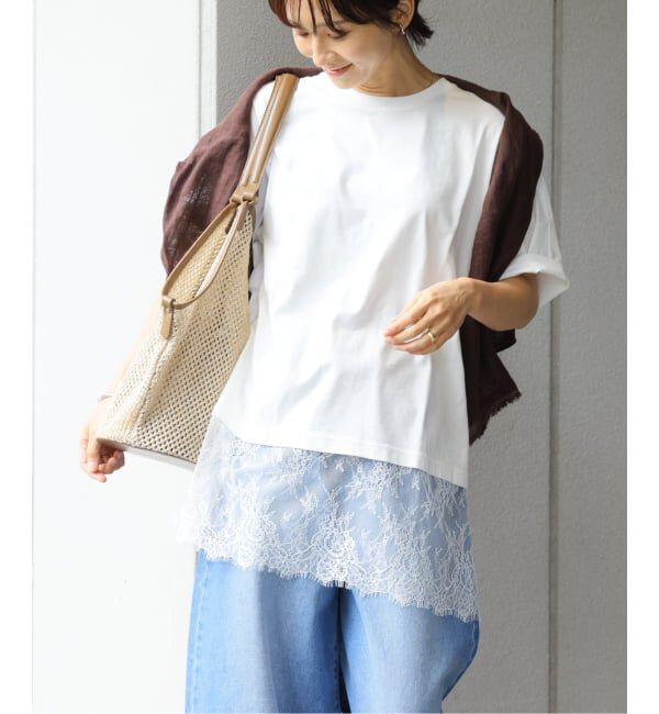 JOURNAL STANDARD relume「《追加》レースヘムTEE」|Tシャツ・カットソー|