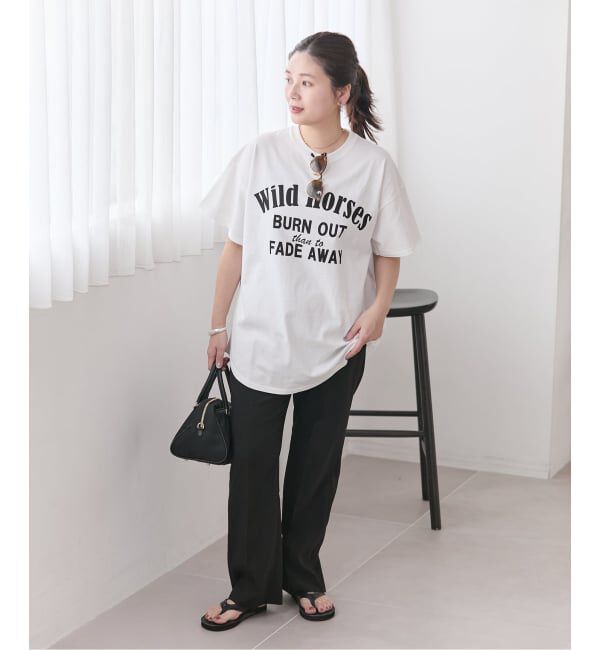 JOURNAL STANDARD「《追加3》ラウンドヘムピグメントT」|Tシャツ・カットソー|