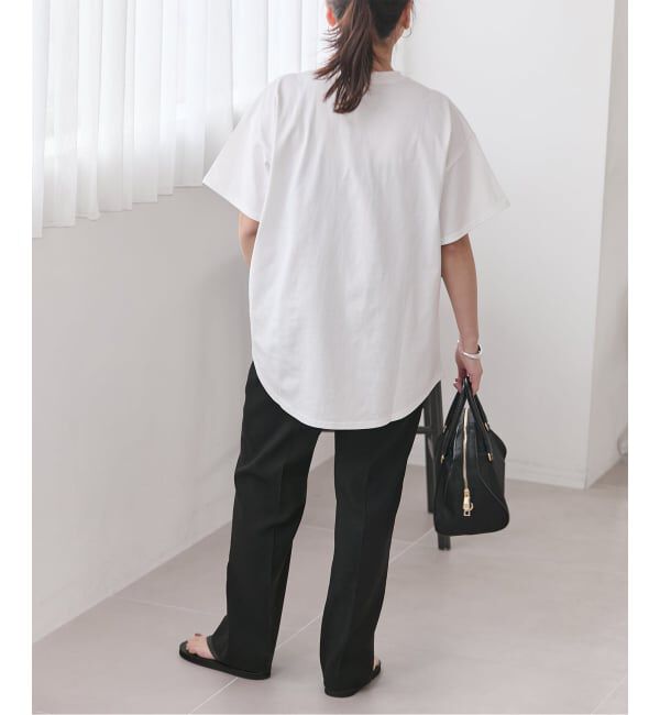 JOURNAL STANDARD「《追加3》ラウンドヘムピグメントT」|Tシャツ・カットソー|