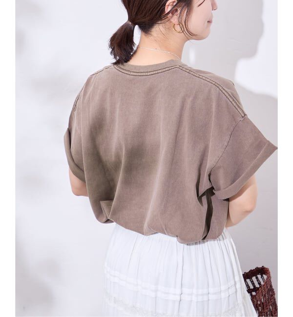 JOURNAL STANDARD「《追加3》ラウンドヘムピグメントT」|Tシャツ・カットソー|