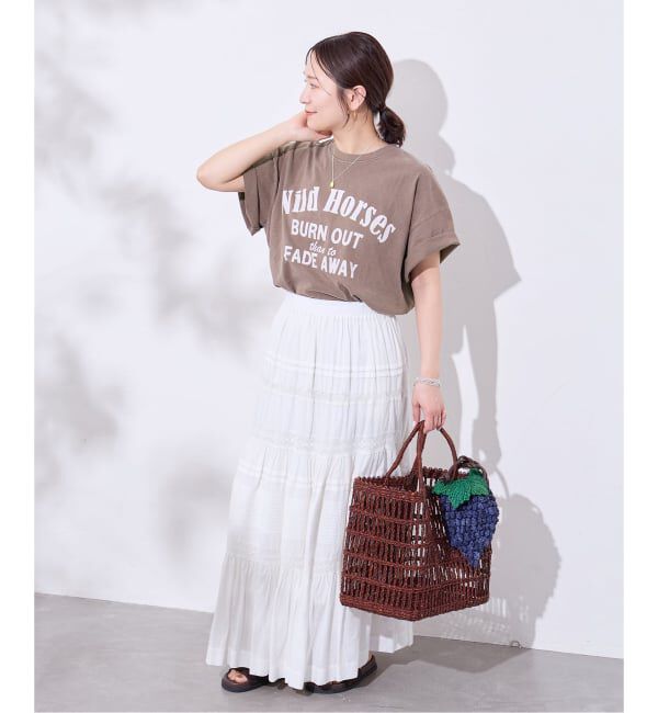 JOURNAL STANDARD「《追加3》ラウンドヘムピグメントT」|Tシャツ・カットソー|