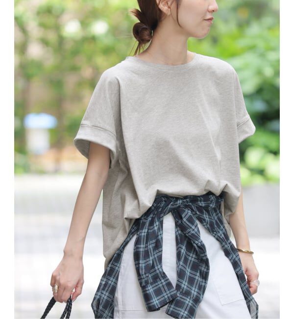 JOURNAL STANDARD relume「《追加2》オーガニックコットン汗染み防止2WAY TEE」|Tシャツ・カットソー|グレーB