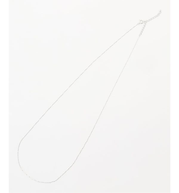 Lilas by Spick&Span「《WEB限定》シャインカットアズキチェーンネックレス 50cm WG K10」|ネックレス|