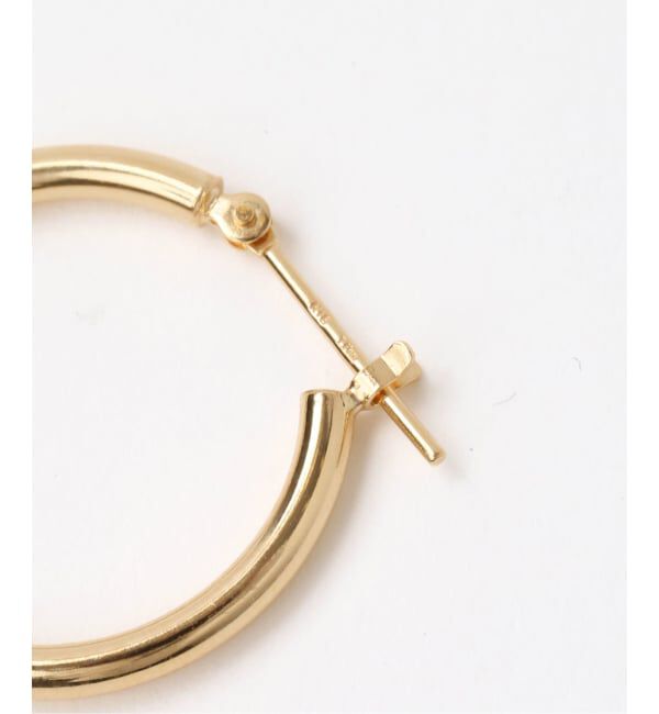Lilas by Spick&Span「20mmフープパイプピアス K18（両耳）」|ピアス|