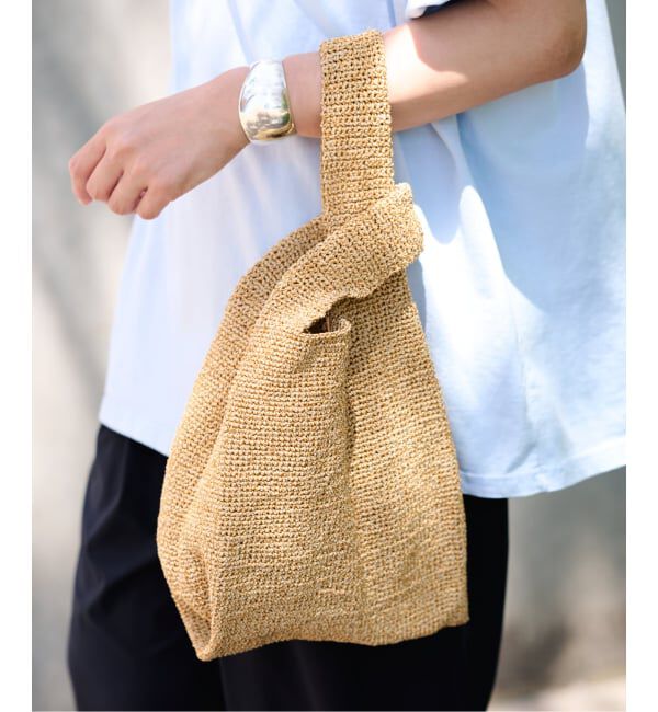 FRAMeWORK「BAGMATI /バグマティ shopping ラフィアライクバッグ」|かごバッグ|ナチュラル