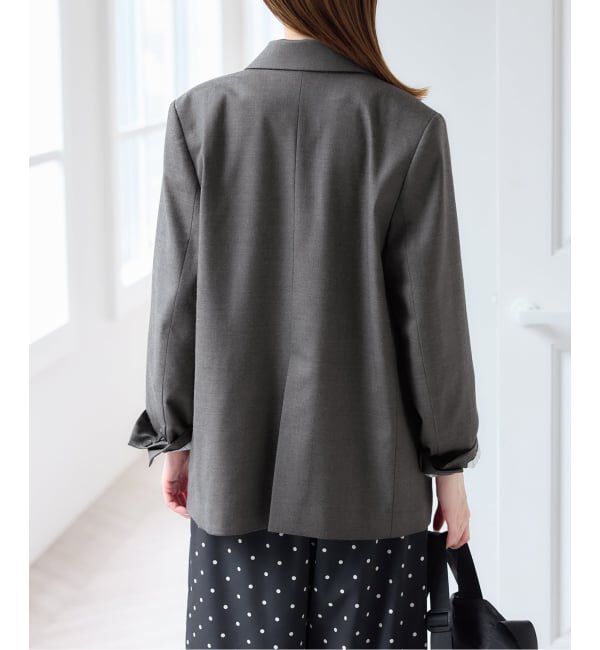 U by SPICK&SPAN「《予約》ツイルストレッチダブルジャケット」|テーラードジャケット|