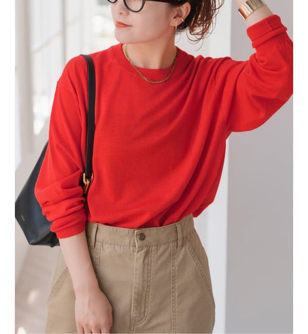 Spick and Span「《新色有り / 追加予約》18G クルーネックプルオーバー」|ニット・セーター|