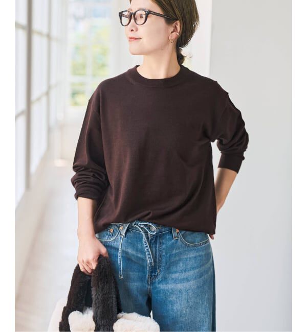 Spick and Span「《新色有り / 追加予約》18G クルーネックプルオーバー」|ニット・セーター|