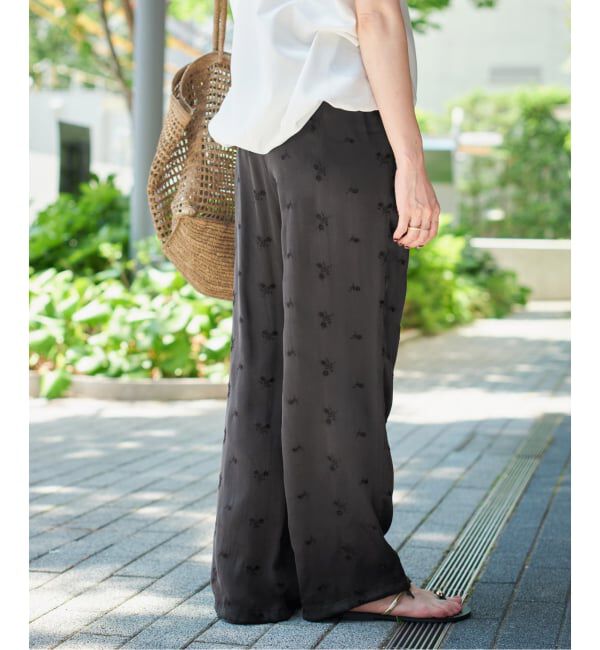 Spick and Span「《追加予約》TICCA / ティッカ フラワーエンブロイダリーパンツ」|その他|