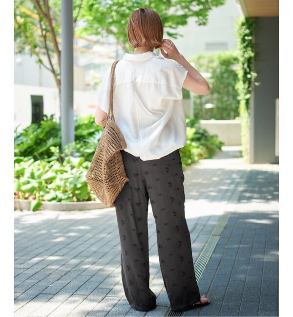 Spick and Span「《追加予約》TICCA / ティッカ フラワーエンブロイダリーパンツ」|その他|