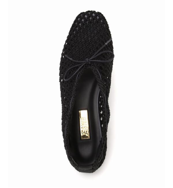 GRISE「《WEB+一部店舗限定》GRISE CORD MESHバレリーナ」|バレエシューズ|