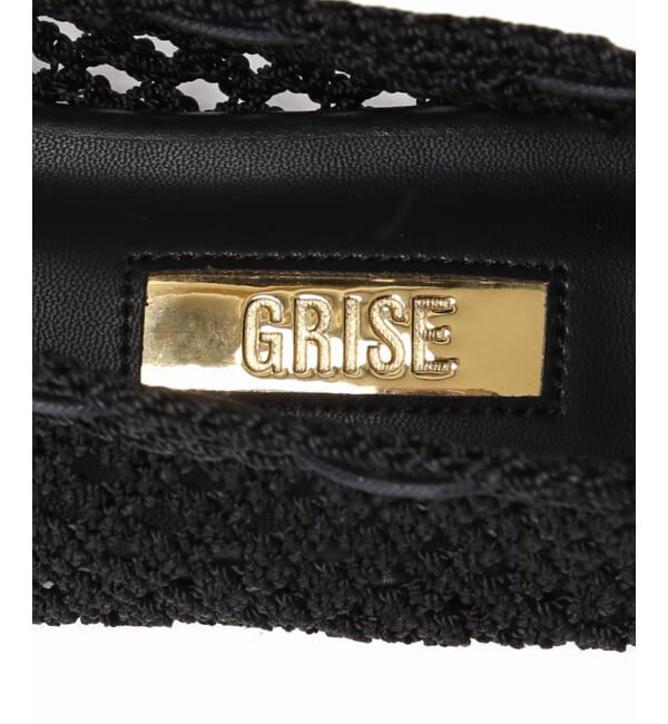GRISE「《WEB+一部店舗限定》GRISE CORD MESHバレリーナ」|バレエシューズ|