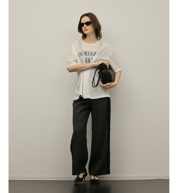 GRACE CONTINENTAL「タックロゴTシャツ」|Tシャツ・カットソー|