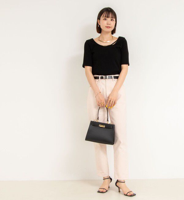 Rie Miller「ランダムテレコ2WAYプルオーバー」|Tシャツ・カットソー|