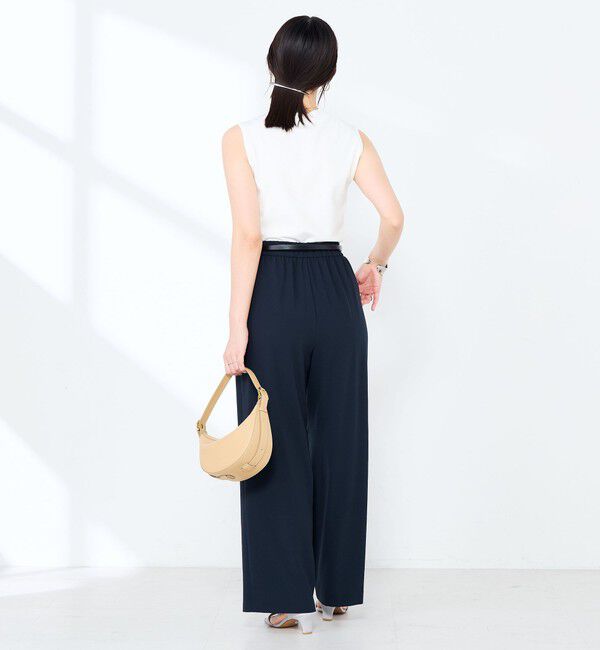 NOLLEY'S sophi「《セットアップ対応》ウォッシャブルエアリージョーゼットイージーワイドパンツ」|その他|