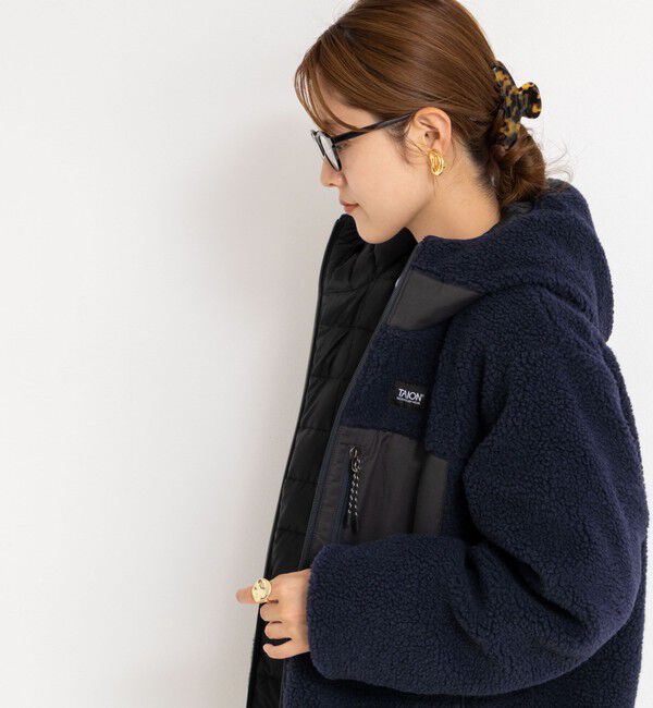 NOLLEY'S「◇【WEB限定】【TAION/タイオン】ボア&times;ダウンフードロングダ(リバーシブル)」|ダウン|