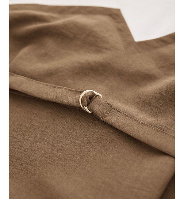 Rope&rsquo;Picnic「【ちゃんと+かわいい保証】エアリーリネンライク ドッキングカットトップス/UVケア」|Tシャツ・カットソー|