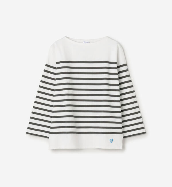 ORCIVAL「ORCIVAL | ラッセル ボートネック フレンチセーラーTシャツ WOMEN」|Tシャツ・カットソー|GREY系1