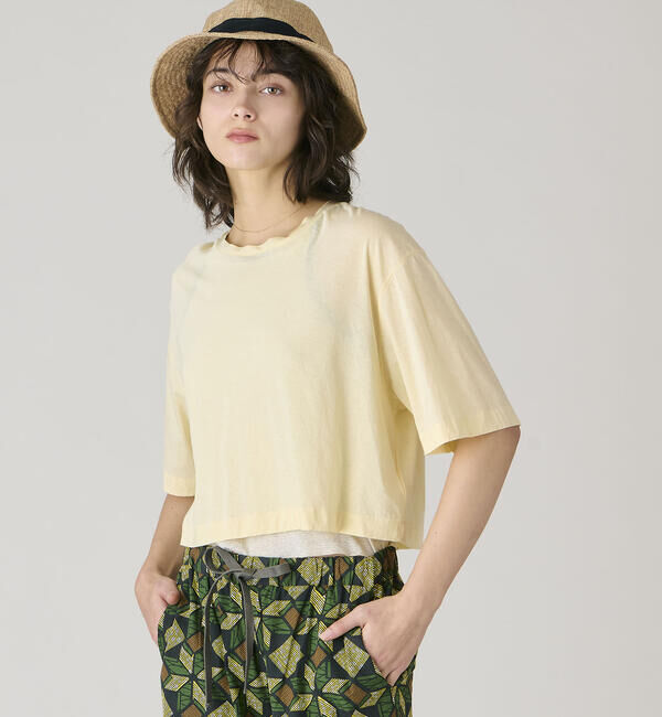 UNFIL「UNFIL | コットンジャージー シアー半袖Tシャツ WOMEN」|Tシャツ・カットソー|ECRU