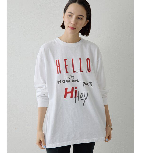  「ロゴロングスリーブTシャツ」|Tシャツ・カットソー|オフホワイト