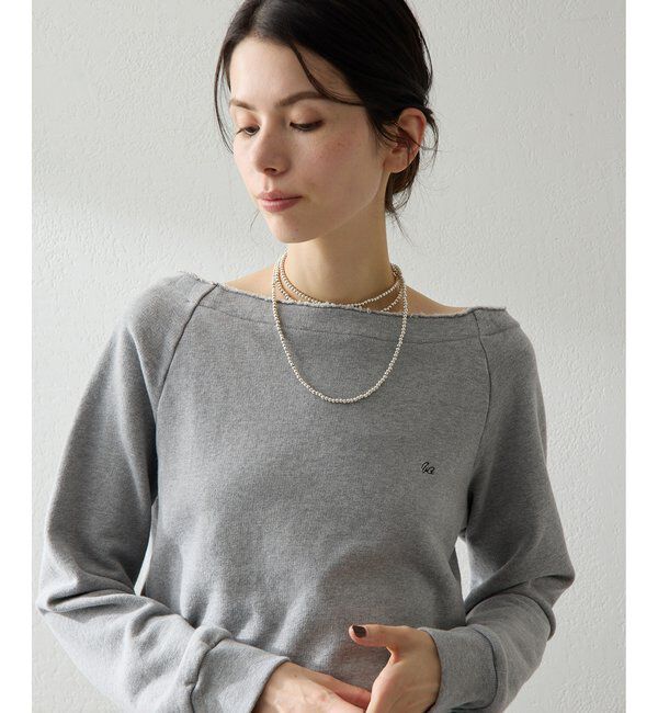  「オフショル刺繍プルオーバー」|Tシャツ・カットソー|