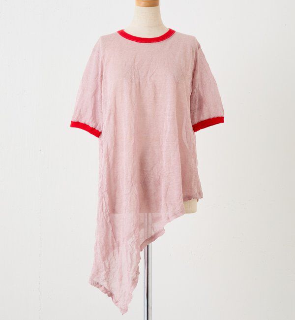  「【CEPIE./セピエ】トリムアシンメトリーニット」|Tシャツ・カットソー|レッド