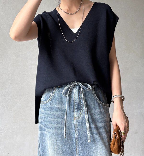  「ガーターフレンチプルオーバー」|Tシャツ・カットソー|