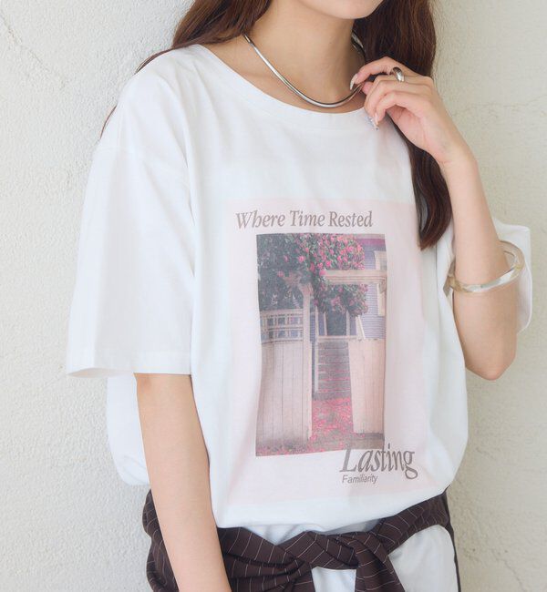  「ビッグフォトT」|Tシャツ・カットソー|オフホワイト
