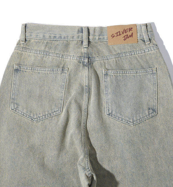  「《UNISEX / サイズ展開あり》スラッシュポケットブラストワイドデニム」|デニム|