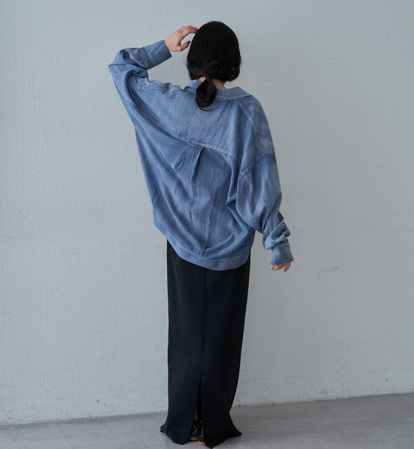  「【再入荷】シアーデニムシャツ」|シャツ・ブラウス|