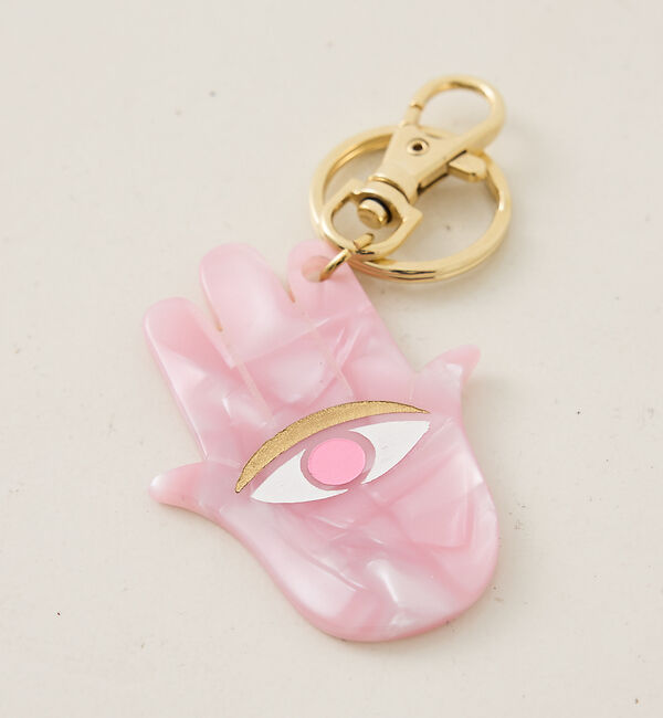The Store by C' 「【MALUS】アムレットキーチェーン／Pink Khamsa」|チャーム・キーホルダー|ピンク