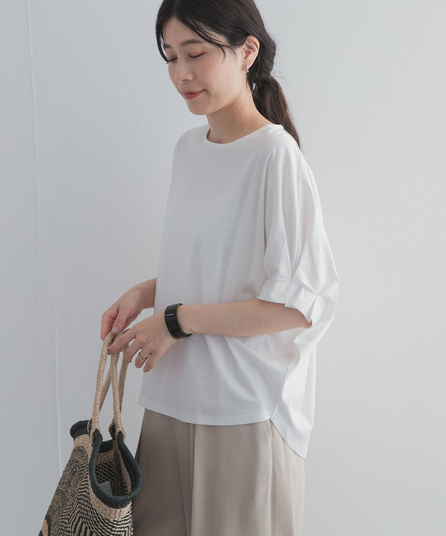 URBAN RESEARCH DOORS「『UR TECH』サマシェアタックスリーブプルオーバー」|Tシャツ・カットソー|