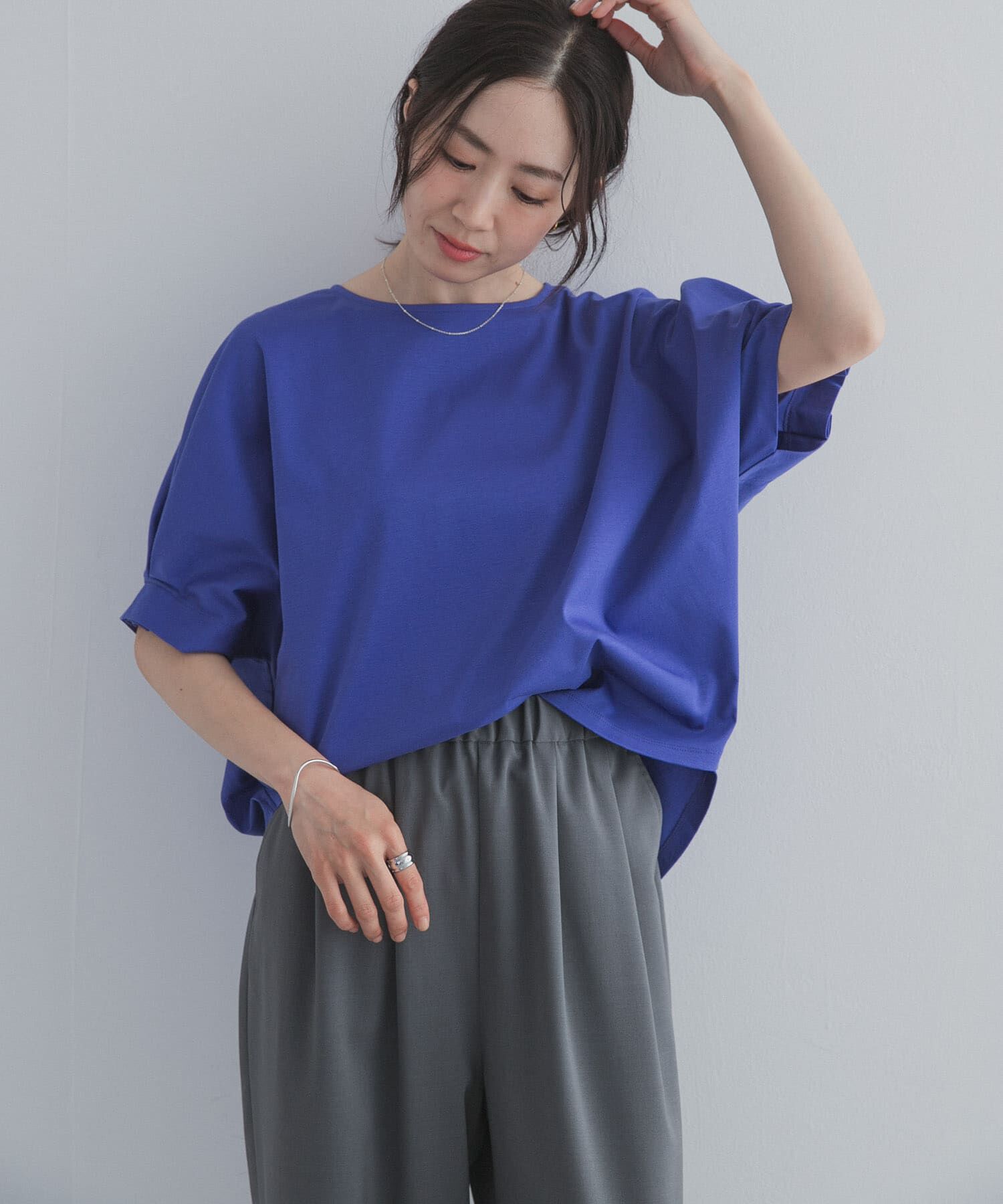 URBAN RESEARCH DOORS「『UR TECH』サマシェアタックスリーブプルオーバー」|Tシャツ・カットソー|