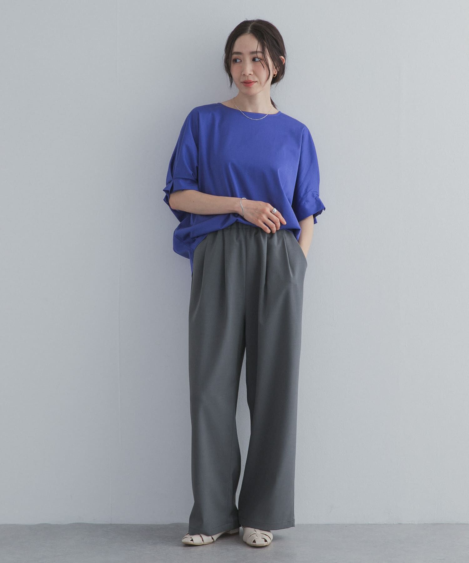 URBAN RESEARCH DOORS「『UR TECH』サマシェアタックスリーブプルオーバー」|Tシャツ・カットソー|