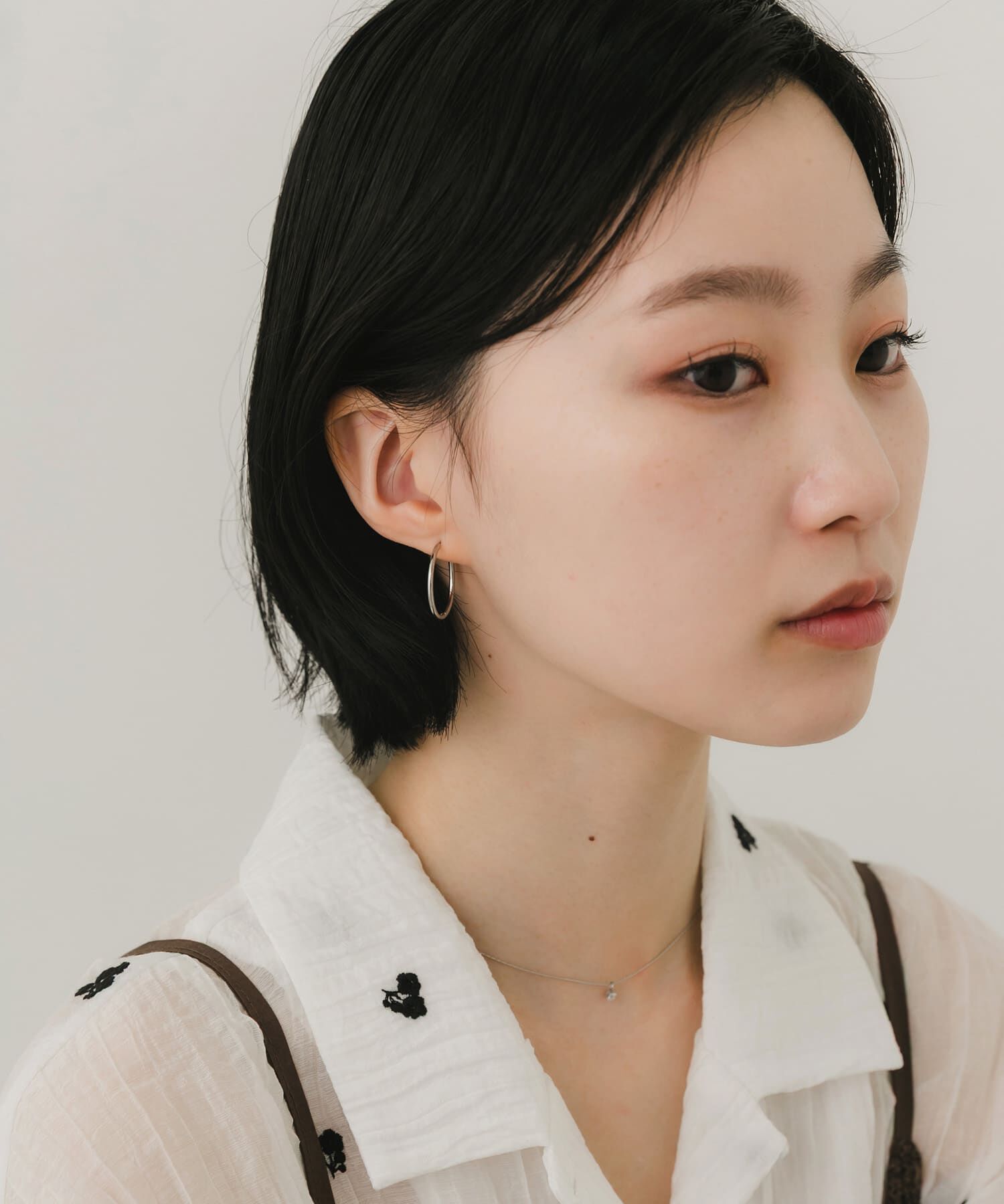 SMELLY「ステンレスフープピアス23mm」|ピアス|