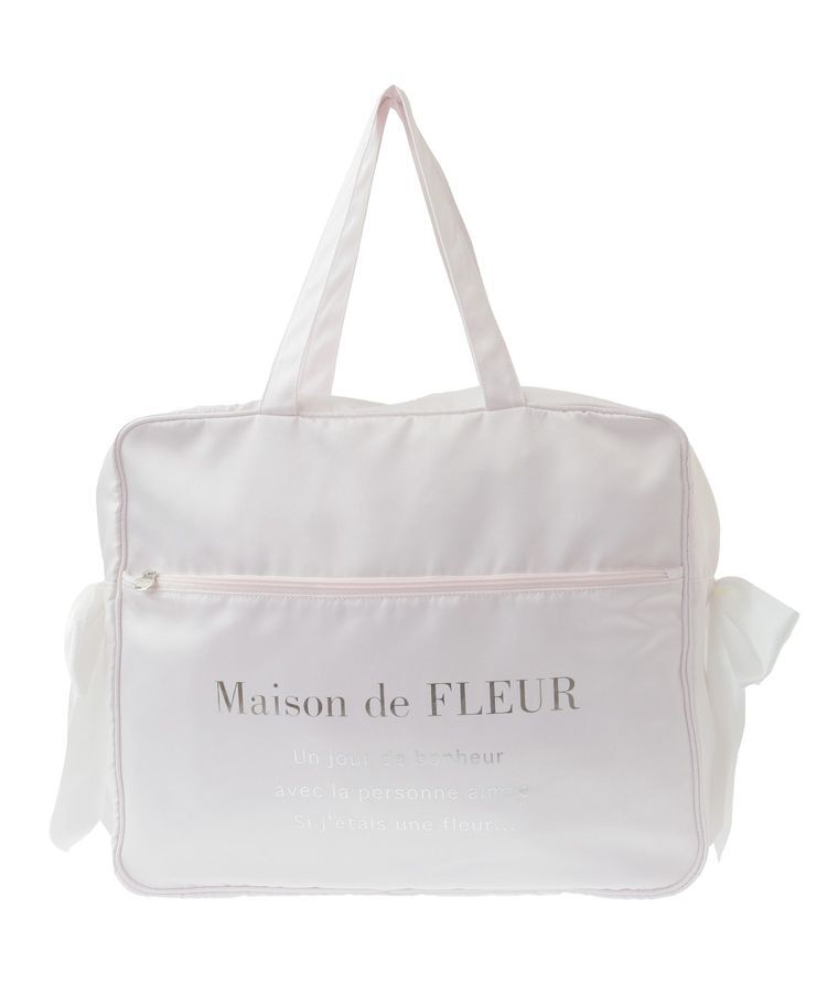 Maison de FLEUR「サテンキャリーオンバッグ」|トートバッグ|