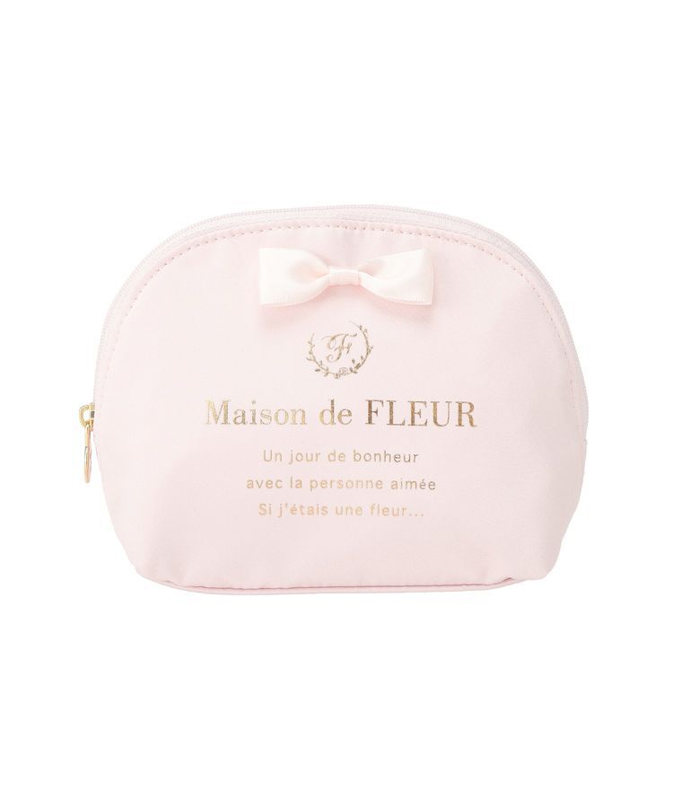 Maison de FLEUR「《セット商品》ダブルリボンギャザートート・ポーチ」|トートバッグ|