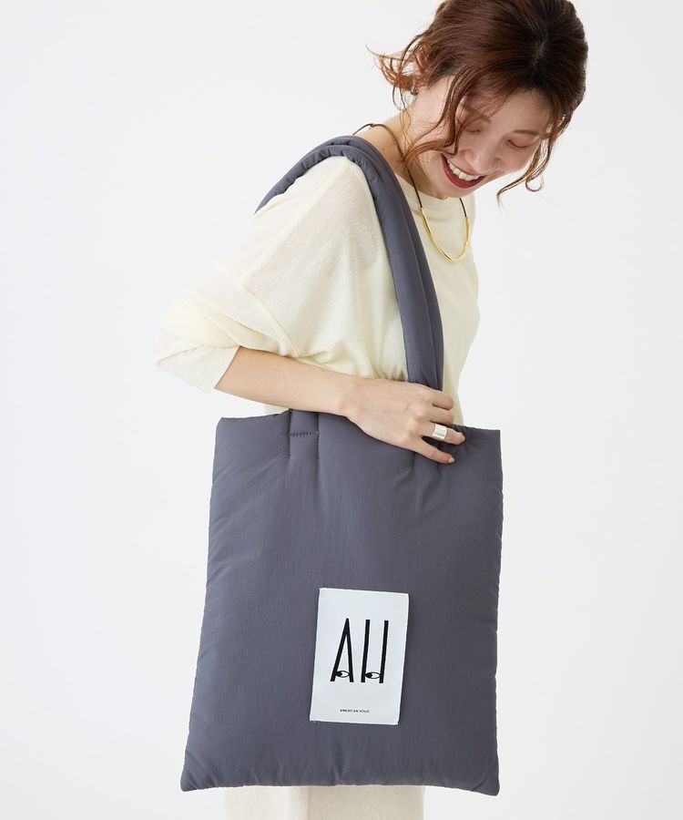 AMERICAN HOLIC「パテッドホリホリトートバッグ」|トートバッグ|Charcoal Gray