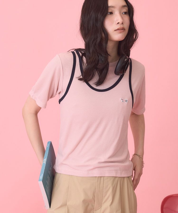 AMERICAN HOLIC「【PENNEY'S】配色タンクトップ+Tシャツ」|Tシャツ・カットソー|