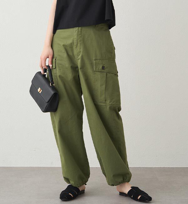  「バルーンシルエットカーゴパンツ」|その他|カーキ
