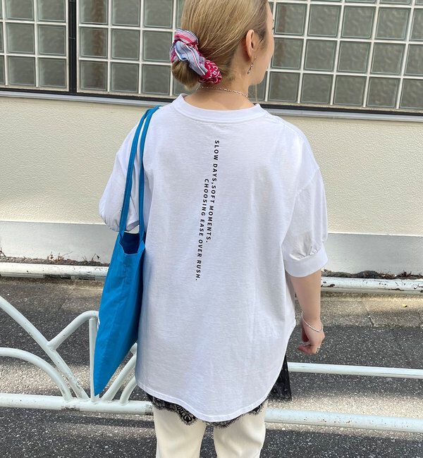  「【＠yns628企画】ロゴ刺繍&times;プリント チュニックTシャツ」|プルオーバー|