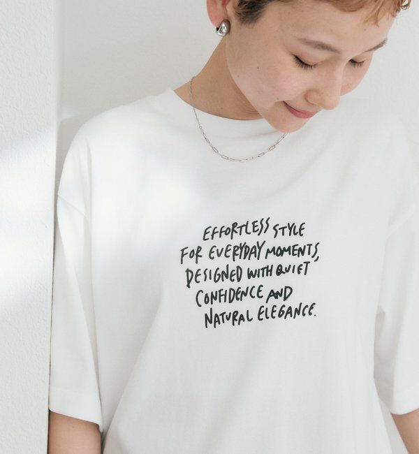  「【＠kokiminitaコラボ】ロゴプリント&times;ロゴ刺繍Tシャツ」|プルオーバー|