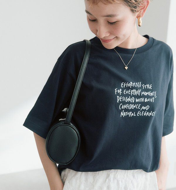  「【＠kokiminitaコラボ】ロゴプリント&times;ロゴ刺繍Tシャツ」|プルオーバー|