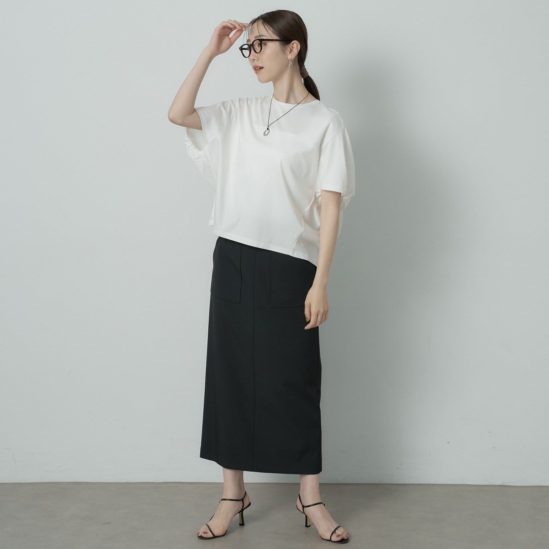UNTITLED「【汗染み防止/コットン100】ドルマンプルオーバー」|Tシャツ・カットソー|