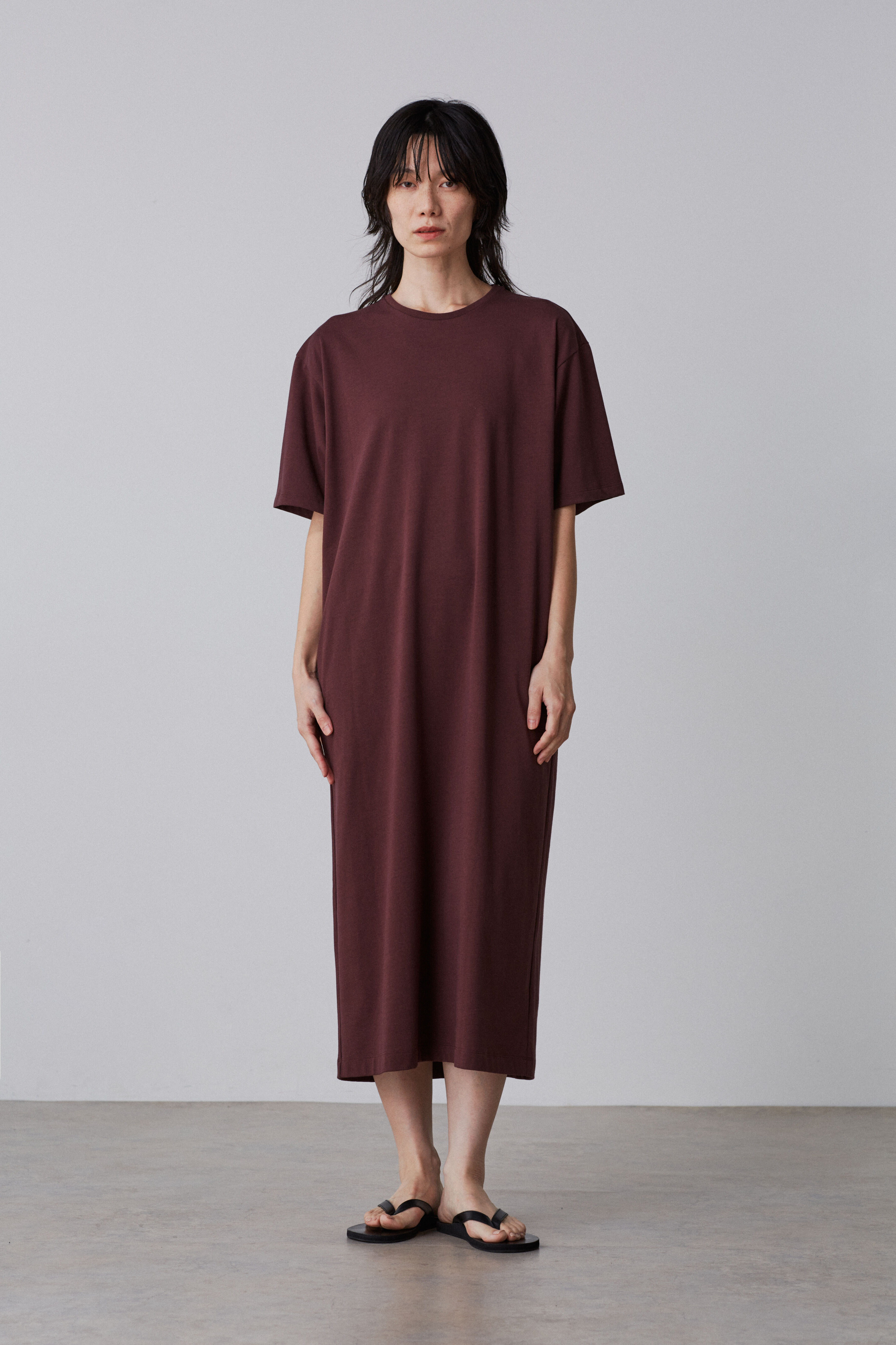 YLEVE 「YLEVE / ORGANIC COTTON BIO T-SHIRT ONE PIECE」|ワンピース|ブラウン