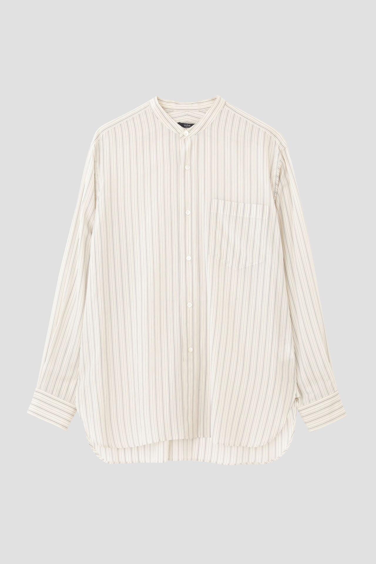 YLEVE 「YLEVE / ACETATE CUPRA STAND COLLAR SHIRT」|シャツ・ブラウス|
