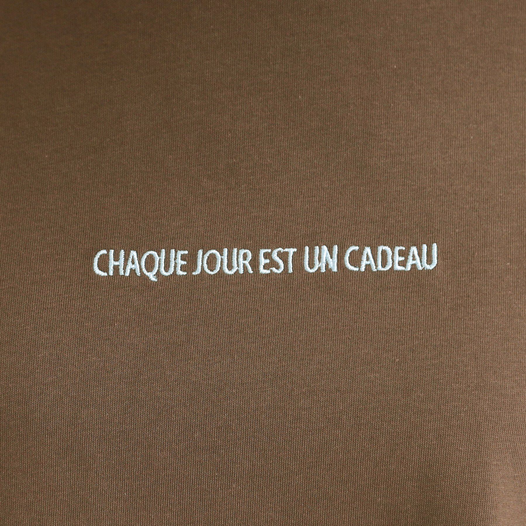 SHOO･LA･RUE「【汗じみ防止/ひんやり/S-LL】インせず着られる 刺繍ロゴTシャツ」|Tシャツ・カットソー|
